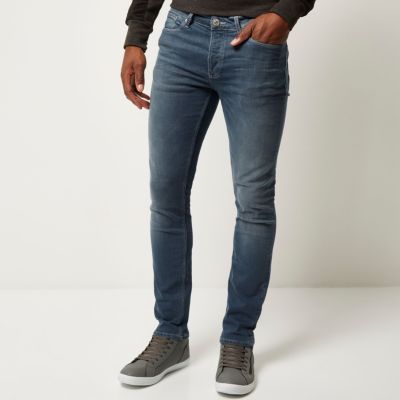 Mid blue wash Sid skinny stretch jeans